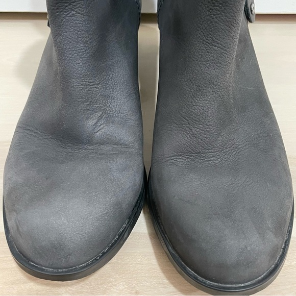 Sorel Booties Women’s 7.5 Black Danica Leather Side Zip Ankle Casual Moto - Picture 11 of 14